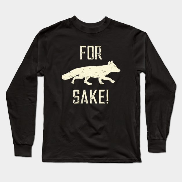 For Fox Sake! (Off-White) Long Sleeve T-Shirt by crimmart